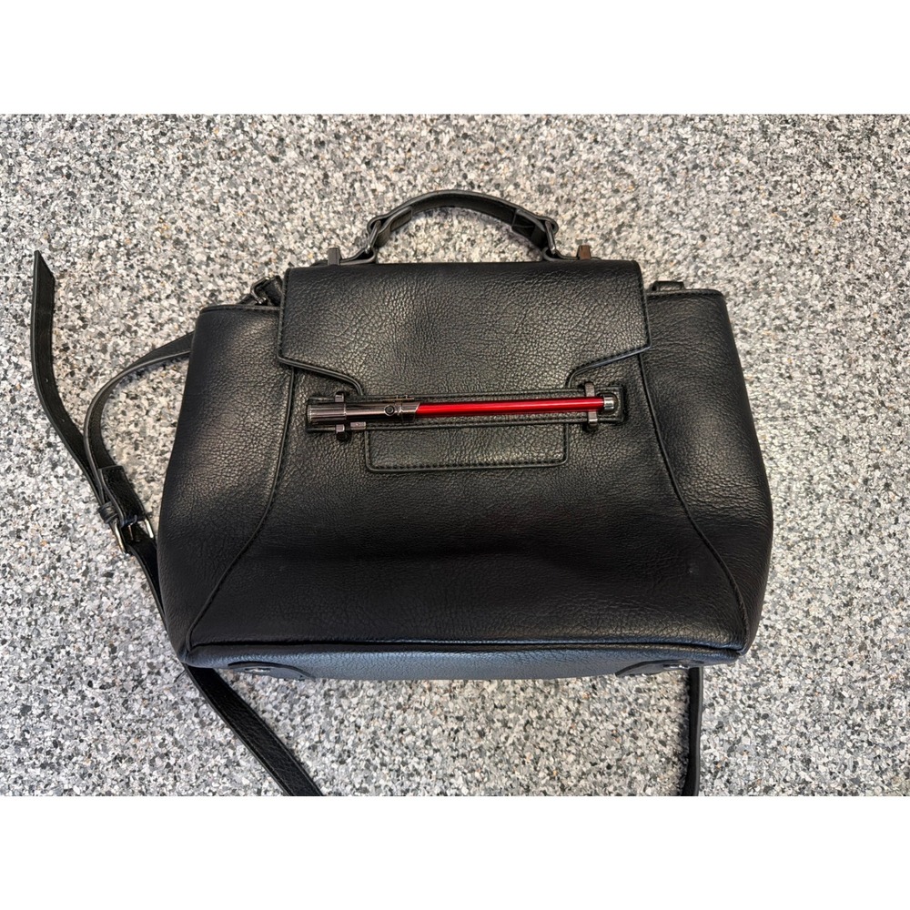 Star Wars Our Universe Darth Vader Lightsaber Black Pebbled Satchel Handbag